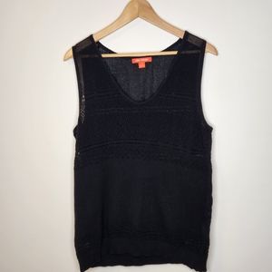 Ladies Crochet Style Lightweight Sleevless Sweater